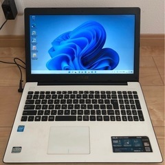 ASUS ノートパソコン X553M セレロン N2830 メモ...