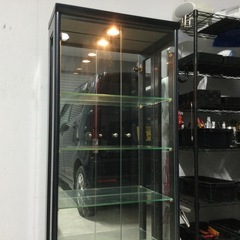 コレクションボード　ガラスボード　棚　4段　直接引き取り限定！