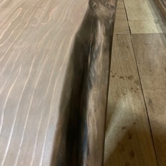 ウォールナット ウォールナット風 杉天板 156×奥行約72〜58 板厚6.8