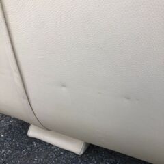 ✨🔔期間限定・特別価格🔔✨ 【高級品】enzo dambrosio（エンツォダンブロシオ） ２人掛けレザーソファ ホワイト イタリア製 中古家具