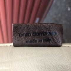 ✨🔔期間限定・特別価格🔔✨ 【高級品】enzo dambrosio（エンツォダンブロシオ） ２人掛けレザーソファ ホワイト イタリア製 中古家具