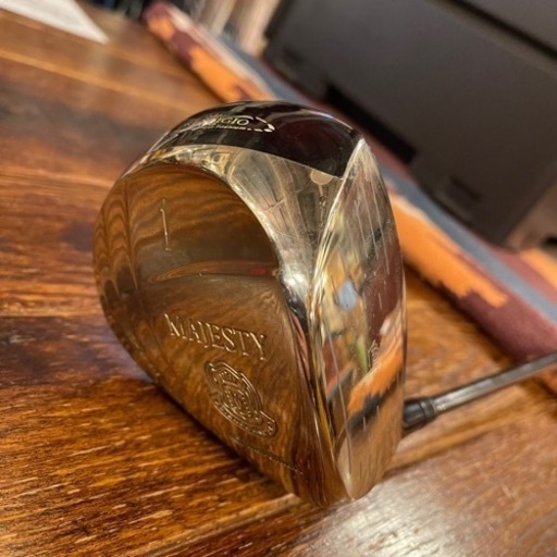 【23万】The parsec majesty マジェスティ　1w ウッド　マルマン　maruman チタンヘッド　ドライバー　CLEEK チタニウム　titanium フレックス　L ゴールド　金色　高級　ヘッドカバー　付き