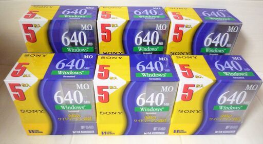 ☆ソニー SONY 5EDM-640CDF 3.5型 MOディスク◆3.5型に最大640MB記録可能