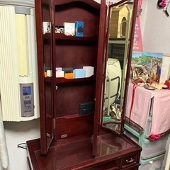 【ネット決済】三面鏡化粧台