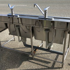 ⭐︎中古品　マルゼン　3槽ソイルドシンク　1800×710×800mm  厨房機器⭐︎