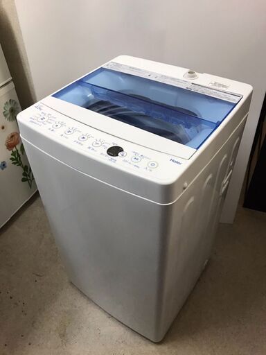 都内近郊送料無料 ハイアール 洗濯機 4.5㎏ 2019年製 説明書付き