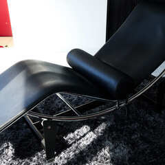 【定価198,000円】Steel Line　ル・コルビジェ/LC4シェーズロングChaiseLongue【レザー・スティールライン】