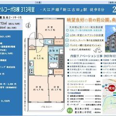 ★仲介手数料無料★フルリノベ済み★陽当り、通風、抜け、住環境良好...