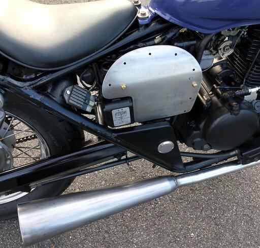 VTRシルバーバイク カスタムハンドル 2005～2006年式 VTR250 シルバー