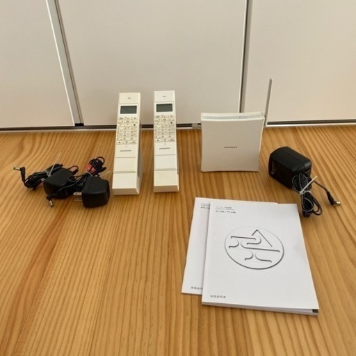 amadana コードレス電話機2台セット(PT-308.PTS-308) 値下げ
