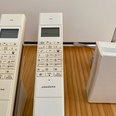 amadana コードレス電話機2台セット(PT-308.PTS-308) 値下げ