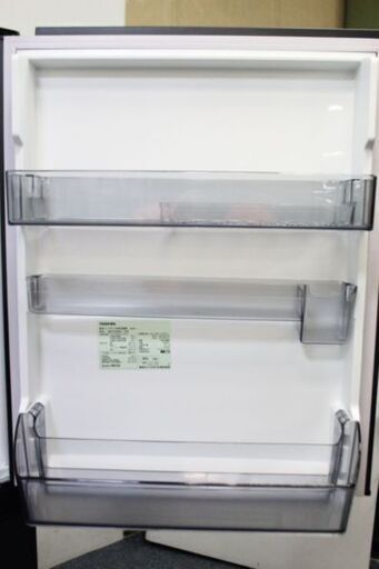 東芝 VEGETA 3ドア冷凍冷蔵庫 自動製氷 326L GR-S33SC 右開き マットチャコール 2021年製 TOSHIBA  中古家電 店頭引取歓迎 R4772)