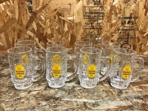 (5416-0) 中古 サントリー 角ハイボールジョッキ 8個セット 旧ロゴ 375ml 厨房機器 飲食店 店舗