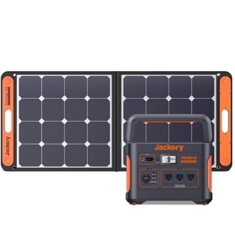 【中古】Jackery ポータブル電源 1000 SolarSaga 100W 72000円