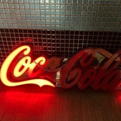 【訳あり】コカコーラ・ネオン看板③チェーン付き！