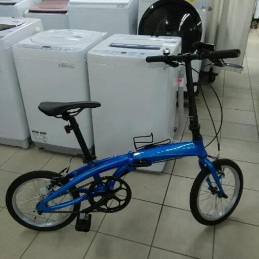 折りたたみ自転車 青色 美品 折り畳み自転車 武田産業 ランドスケープ