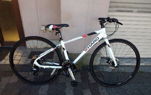 HARO BIKES[ハローバイク]aeras(アエラス)700c Wディスク採用のクロスバイク アルミ/ホワイト