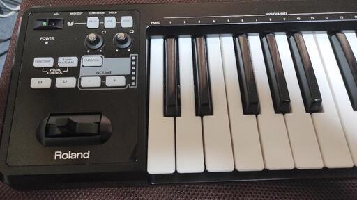 Roland MIDI キーボード ダンパークロームメッキペダル付