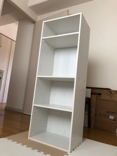 ニトリのカラーボックス Nカラボ4段ホワイトウォッシュ Piropiro 東三国の収納家具 カラーボックス の中古あげます 譲ります ジモティーで不用品の処分
