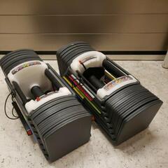 TOP FILM 可変式ダンベル ブロックダンベル 約41kg×2個27段階調整 アジャスタブルダンベル