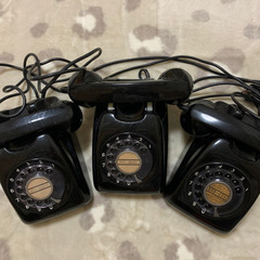 黒電話　3台セット