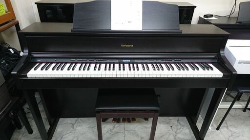 電子ピアノ Roland ローランド HP605-CRS 2017製 木製鍵盤 動作品