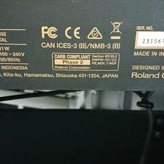 電子ピアノ Roland ローランド HP605-CRS 2017製 木製鍵盤 動作品