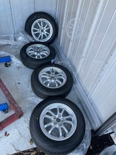 195/65R15 ホイール、タイヤ、キャップセット