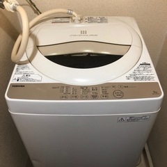 ■TOSHIBA 自動洗濯機5kg AW-5G3(W)
