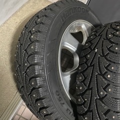 ハンコックスパイクタイヤ4本　　155/70/13