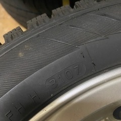 ハンコックスパイクタイヤ4本　　155/70/13
