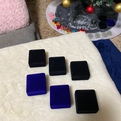 アクセサリー　BOX   四角　黒　紺　　②