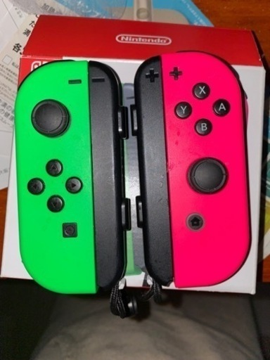 Switch Joy-Con ネオグリーンネオンピンク