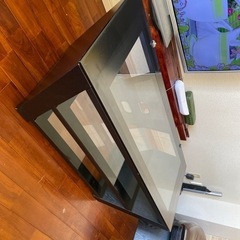 ガラストップ　AVボード　テーブル　テレビボード　台