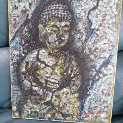 本物【定価4万】油絵　額付　絵画