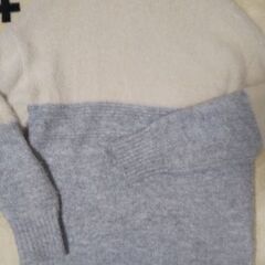 ZARA KNITWEAR/モコふわニット/おしゃれな切り替え