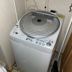 【ネット決済・配送可】シャープ 洗濯乾燥機 ES-TX810-S