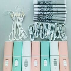 【7個セット】ハンディファン ポータブルファン マスク蒸れ解消 モバイルバッテリー機能付 携帯扇風機 手持ち 卓上扇風機 熱中症 暑さ (SK1095)