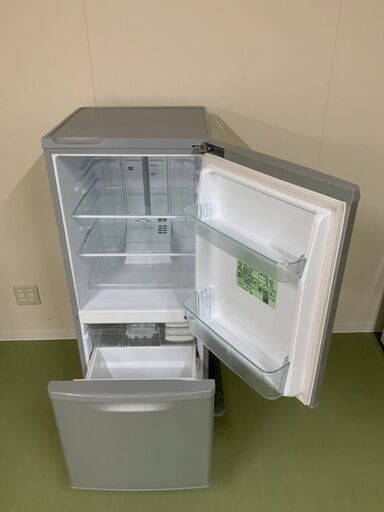 Panasonic 冷凍冷蔵庫 2017年製 138L NR-B149W-S 2ドア シルバー