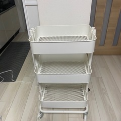 【ネット決済】【美品】IKEA 車輪付きワゴン/収納/ キッチン...