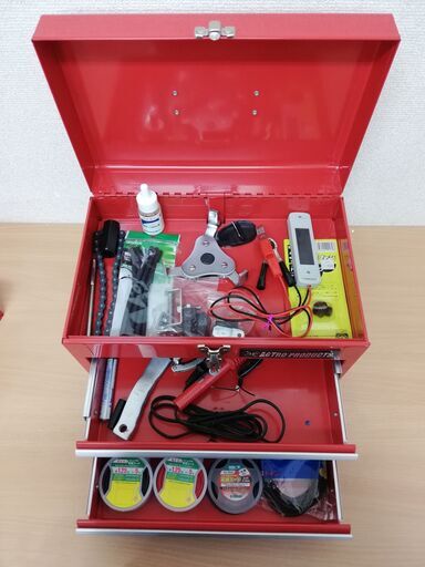 STRO PRODUCTS 3段ツールワゴン 最も安い 工具箱セット 工具道具つき