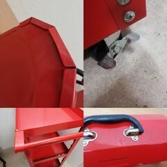 STRO PRODUCTS 3段ツールワゴン 工具箱セット 工具道具つき