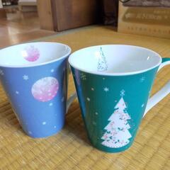 【お渡し先決定】クリスマス柄　マグカップ　2個