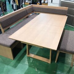 【愛品館八千代店】シギヤマ家具　伸長式リビングダイニングセット　ジャスト【愛八DN】