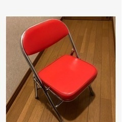 折り畳み椅子(YTX-08MINI)パイプ椅子　レッド