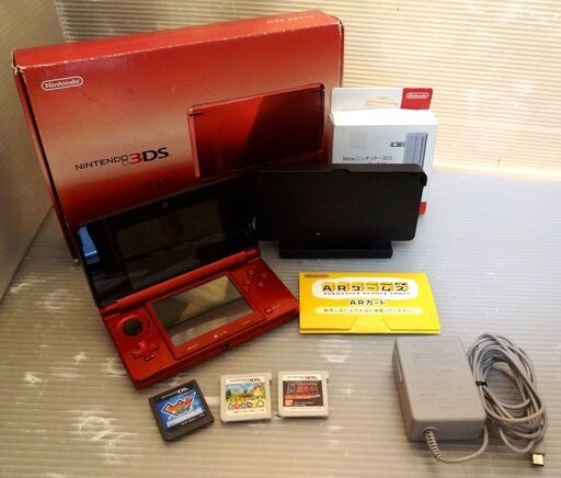 任天堂 ニンテンドー3ds Ctr 001 中古品 Acアダプター ゲームソフト3点付き Nintendo ハンズクラフト博多店 福岡のテレビゲーム その他 の中古あげます 譲ります ジモティーで不用品の処分