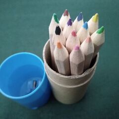 色鉛筆12色セット 鉛筆削り付ケース入り【新品】