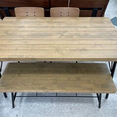 💙NITORI(ニトリ) ダイニング3点セット 🔷定価￥89,900🔷 アウロス  ベンチイス💙