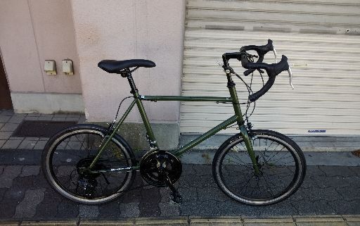 20吋 ミニベロロードバイク(小径車) 14speeds/オリーブ