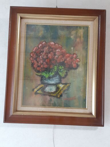 4万→半額 真作【紫陽花】額付 油絵 油彩 絵画 花 ourbestlifeusvi.com